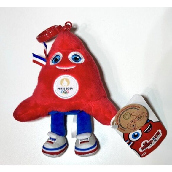 Other - Paris 2024 Summer Olympics Plush Bag Clip Mascot 6" Officially Licensed NWT NEW!